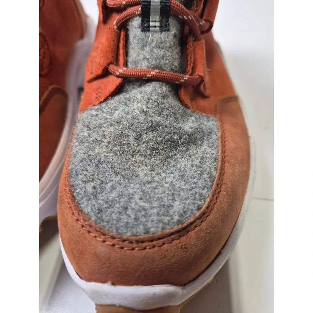 Sorel Kinetic Breakthru Conquest Waterproof Suede Boots Clay Grey NL4903-849 7.5